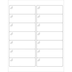 Crystal Clear Rectangle Laser Labels