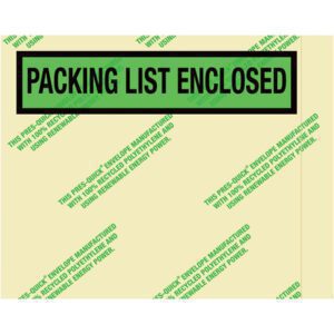 Environmental "Packing List Enclosed" Envelopes