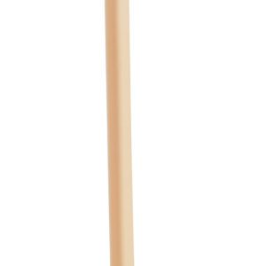 A singular beige pole, resembling a Vestil PVC Corner Guard Beige 48 In Height, stands upright against a plain white background.