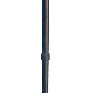 The Vestil Pps Manual Rotary Drum Pump, measuring 10 inches, efficiently transfers oils or fuels with its metal spout and long black handle. It features a circular mechanism and a yellow grip for effective fluid pumping.