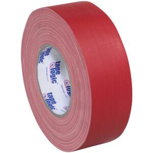 A 3-pack of Tape Logic® 1 x 60 yds. red gaffers tape (11 mil) is shown with a Tape Logic label visible.