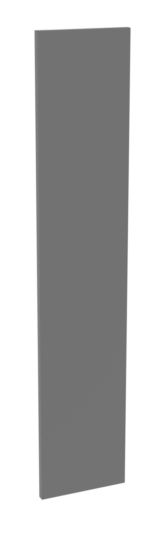swujdften80mfz6eqejh.jpg A gray, rectangular, vertical panel positioned against a white background. The panel has a smooth texture and slightly visible shading, indicating a three-dimensional shape.