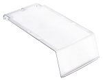The Quantum Clear Lid, for bin QUS230, features raised edges and a textured side grip for protection. Its modern, lightweight design provides a sleek storage solution. Priced per each and sold 12 per carton.