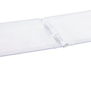 The Quantum Clear Lid is a transparent plastic keyboard cover for bin QUS238, featuring a clear lid with central hinges to protect while maintaining visibility and functionality. Its priced per each and comes 12 each per carton.