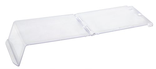 The Quantum Clear Lid is a transparent plastic keyboard cover for bin QUS238, featuring a clear lid with central hinges to protect while maintaining visibility and functionality. Its priced per each and comes 12 each per carton.