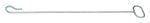 The Quantum Dolly Pull Rod, 32, with handle, shines in its chrome-plated finish on a sleek metal rod featuring small and large hooks at both ends, laid horizontally against a white background. This stylish design ensures functionality, ease of use, and durability.
