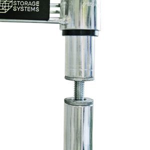 A close-up of the Quantum Threaded Stud Connector shows two vertical cylindrical rods partially connected. The top rod displays the Storage Systems logo next to a wire grid design.