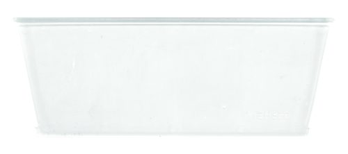 WGH800.jpg The Quantum Stack Container Window Front is a transparent, rectangular plastic food container with smooth surfaces and slightly tapered edges. Its stackable design captures light reflections, resembling a window display and making it ideal for organized storage.